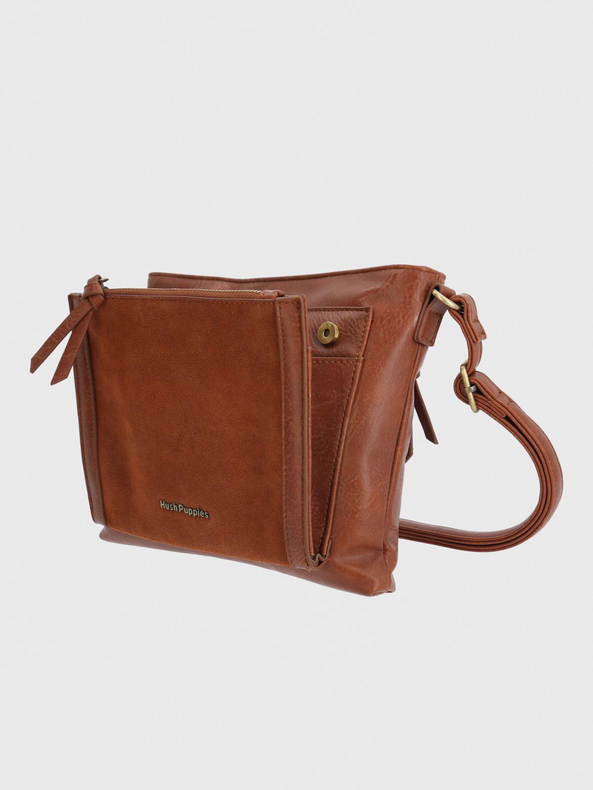 Cartera Ecocuero Mujer Lek Cross Café-3