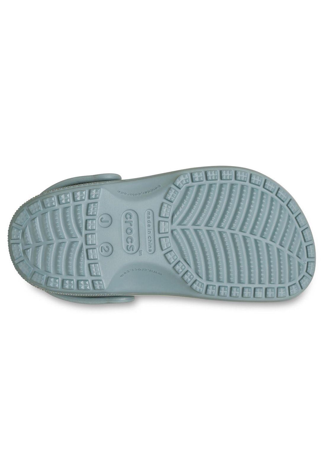 Zueco Crocs Niño Classic Clog Verde-5