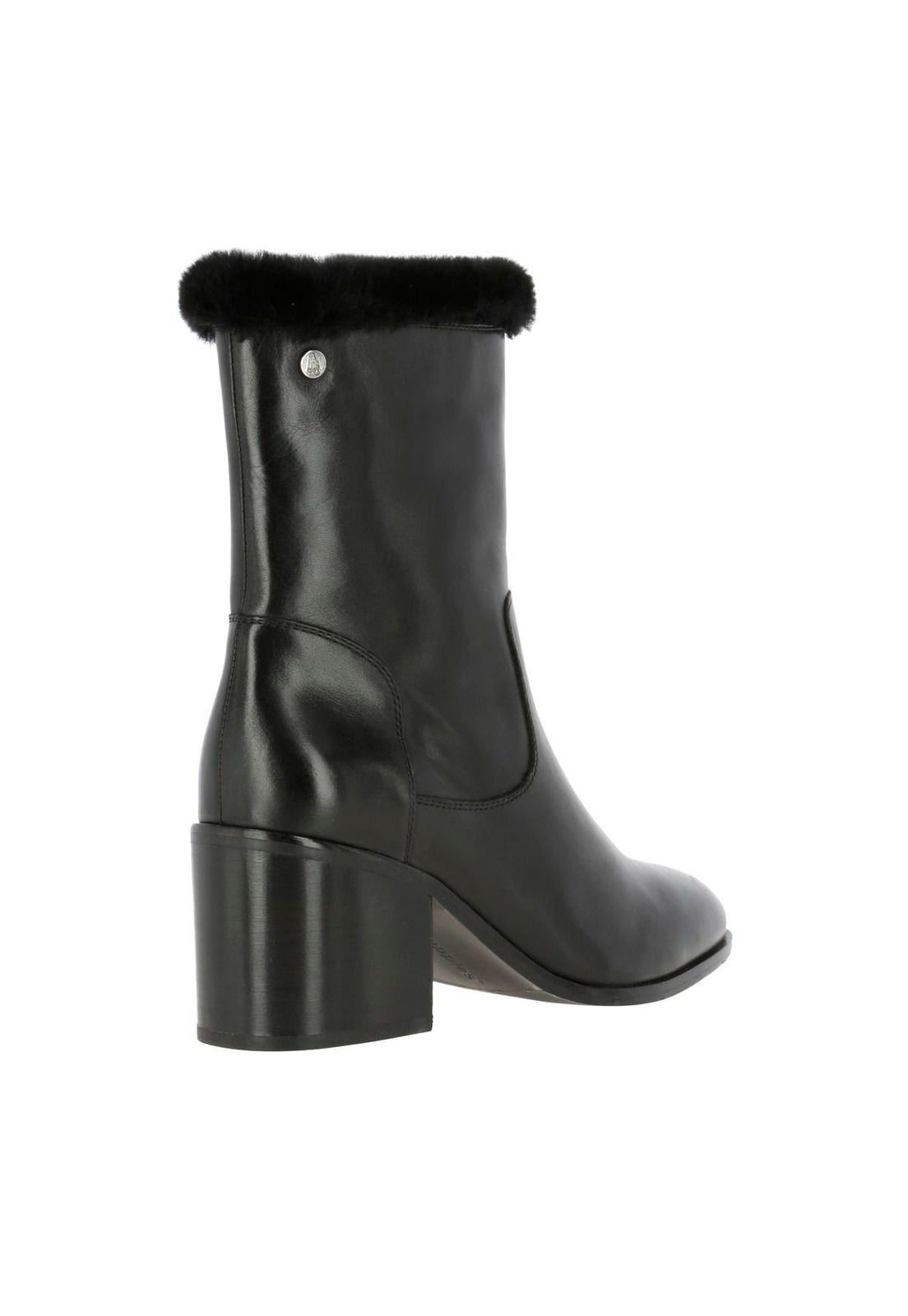 Botin Cuero Mujer Uma Negro-4