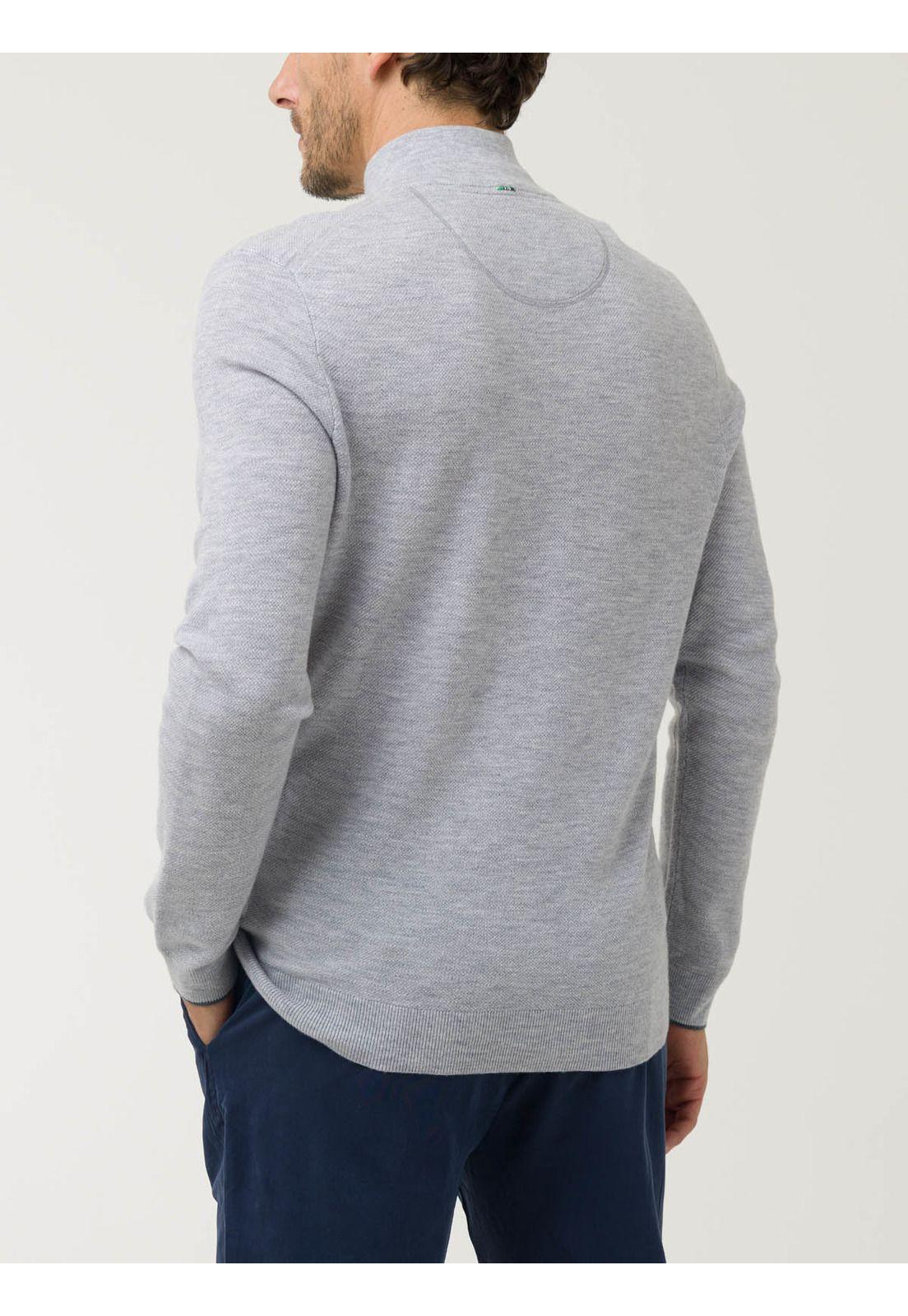 Sweater Lana Mercerizada Hombre Lucca Gris-6