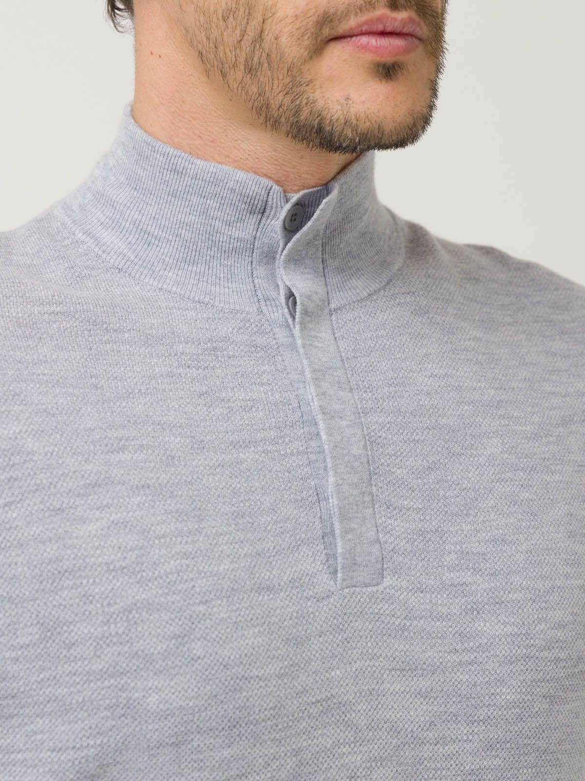 Sweater Lana Mercerizada Hombre Lucca Gris-7