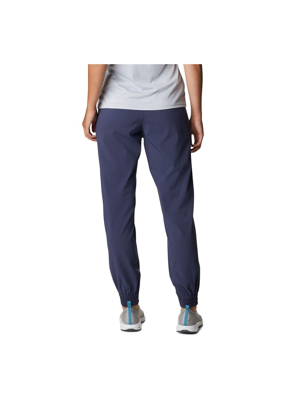 Pantalón On The Go Jogger Gris Azulado Mujer-3