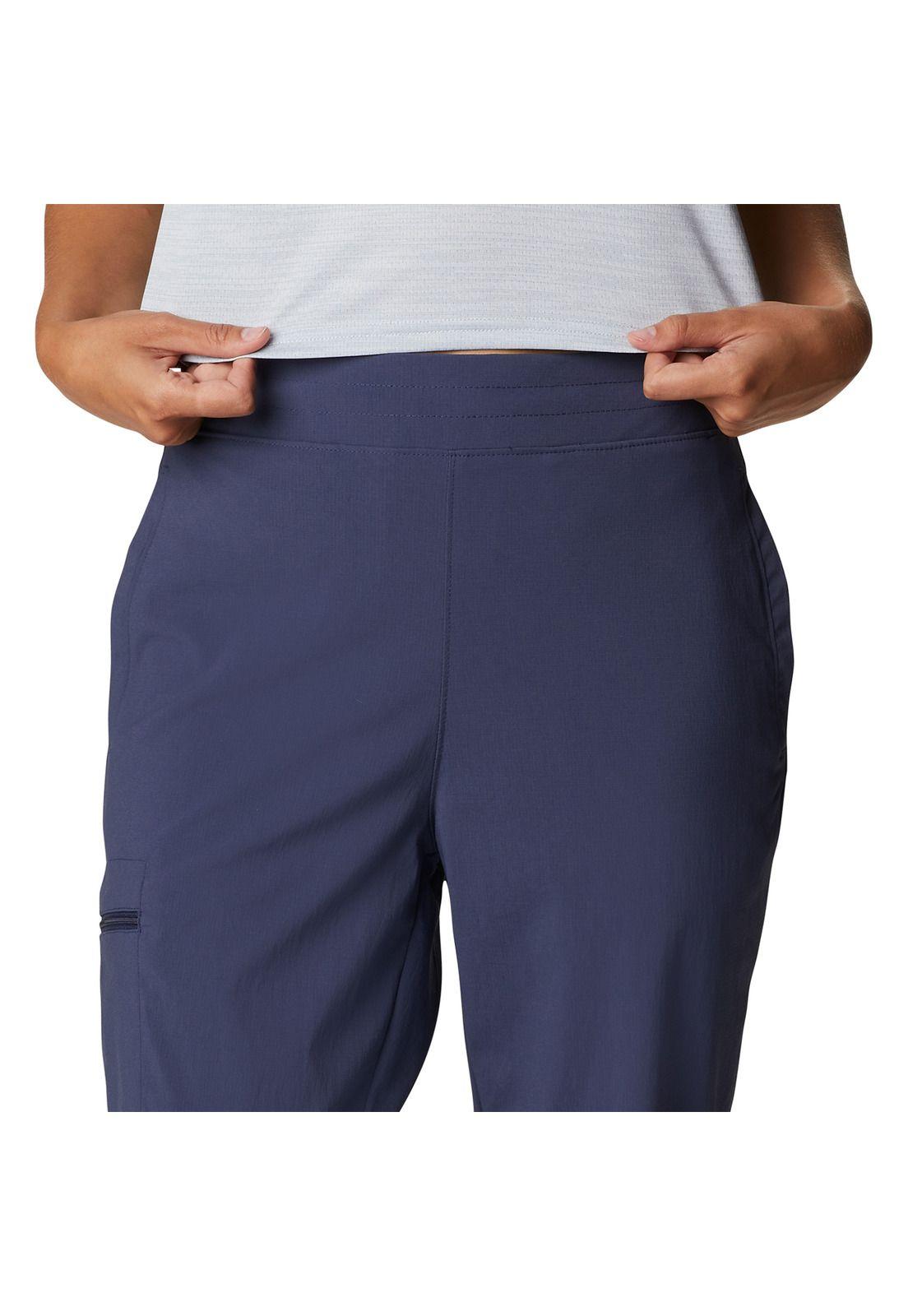 Pantalón On The Go Jogger Gris Azulado Mujer-4