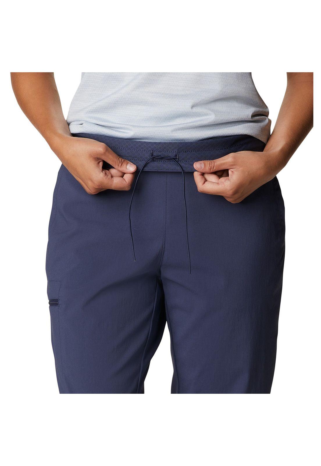 Pantalón On The Go Jogger Gris Azulado Mujer-5