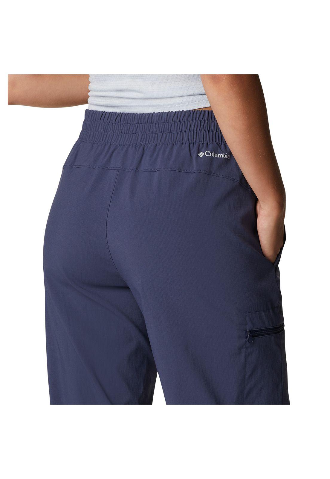 Pantalón On The Go Jogger Gris Azulado Mujer-6