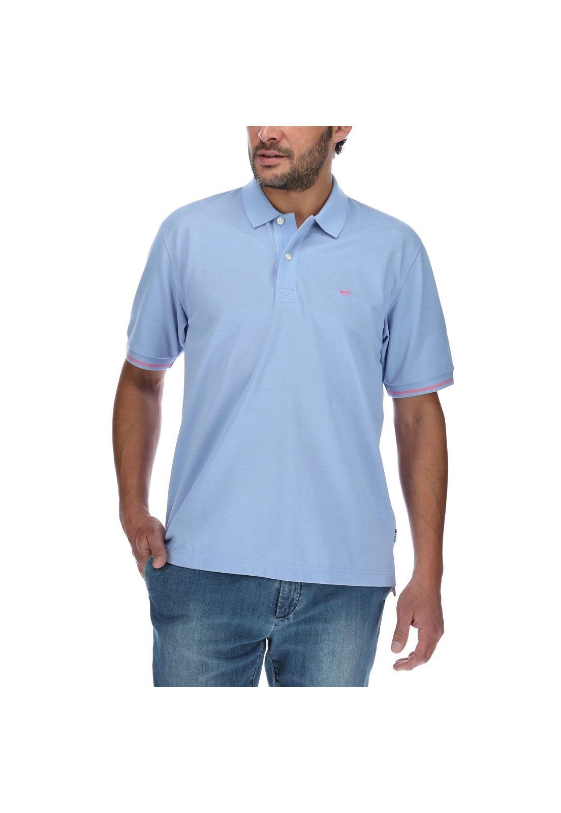 Polera Hombre Mitchell Celeste-0
