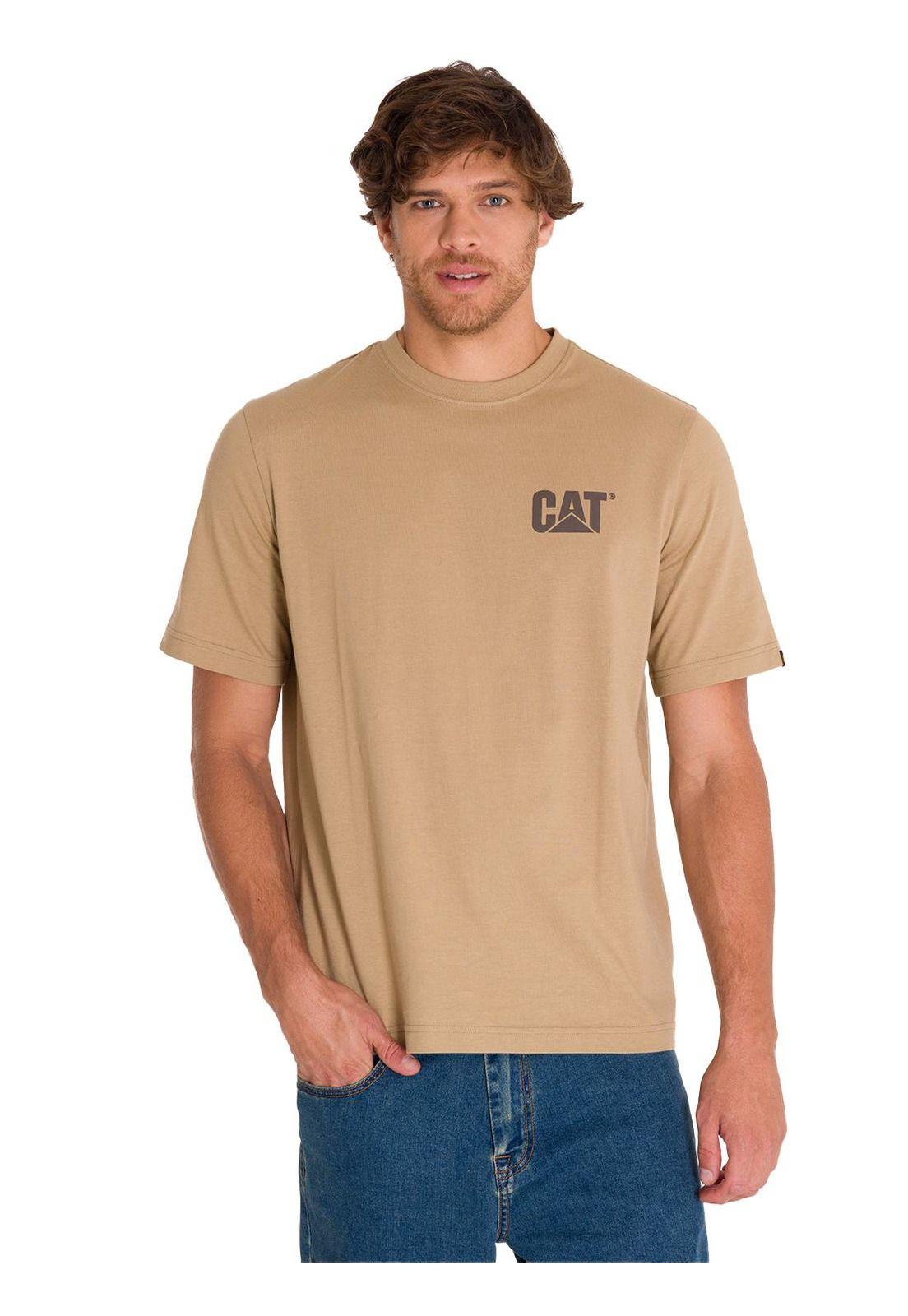 Polera Manga Corta Trademark Tee Hombre Café Clara-0