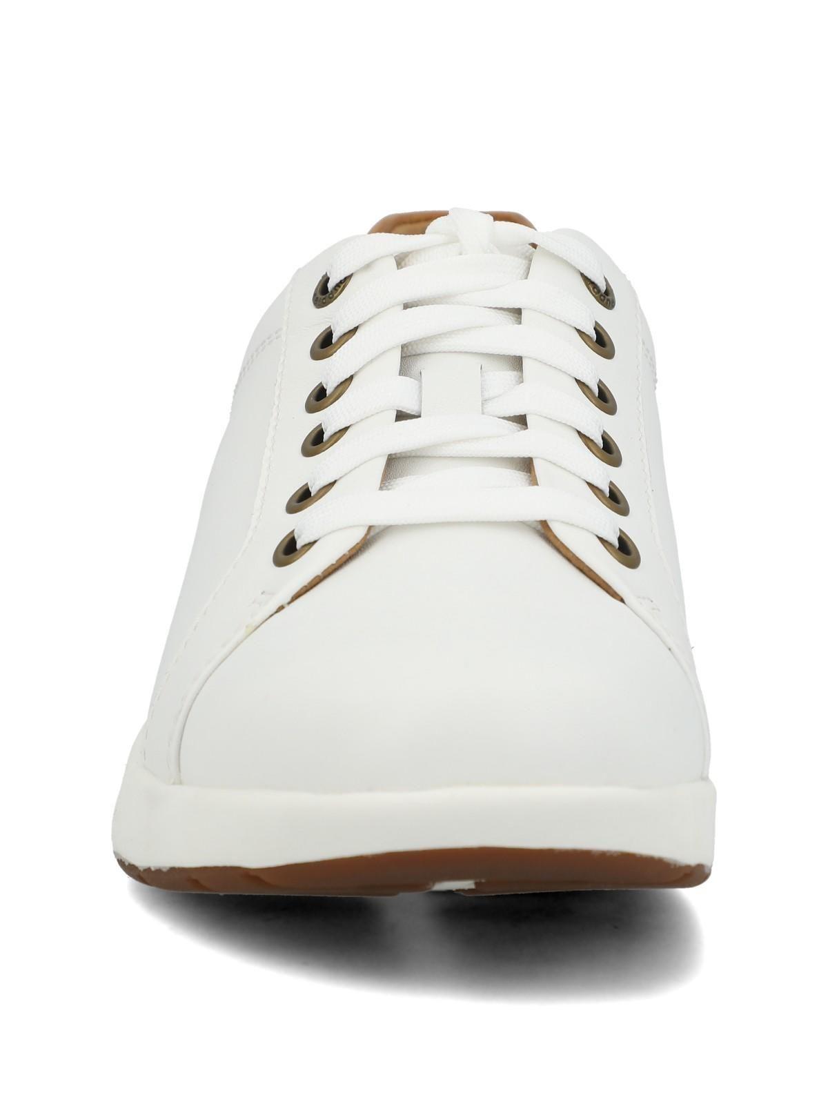 Zapatilla Cuero Mujer Spinal Laceup Blanca-3