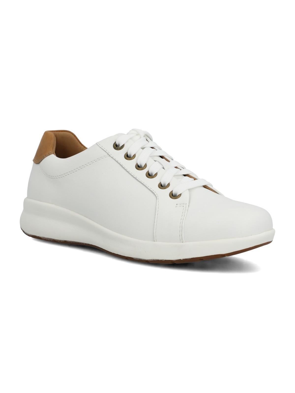 Zapatilla Cuero Mujer Spinal Laceup Blanca-1