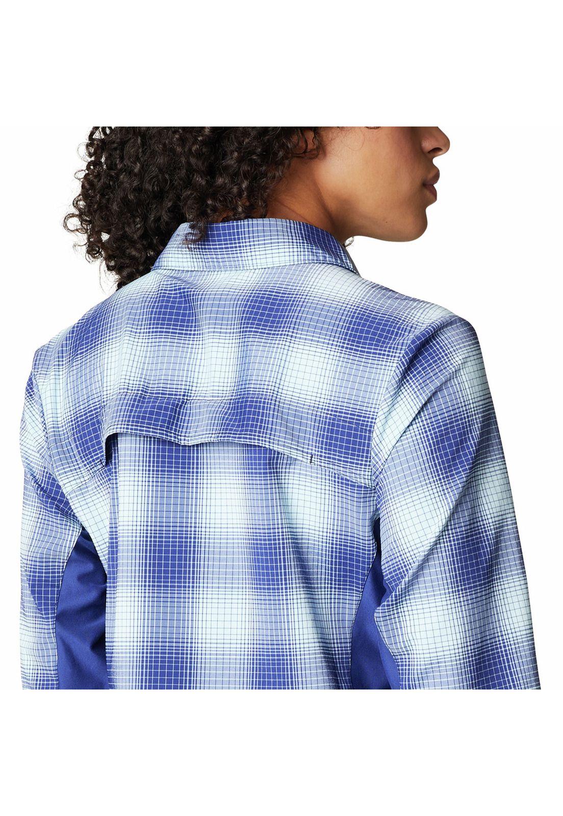 Blusa M/L Mujer Claudia Ridge Shirt Azul-5