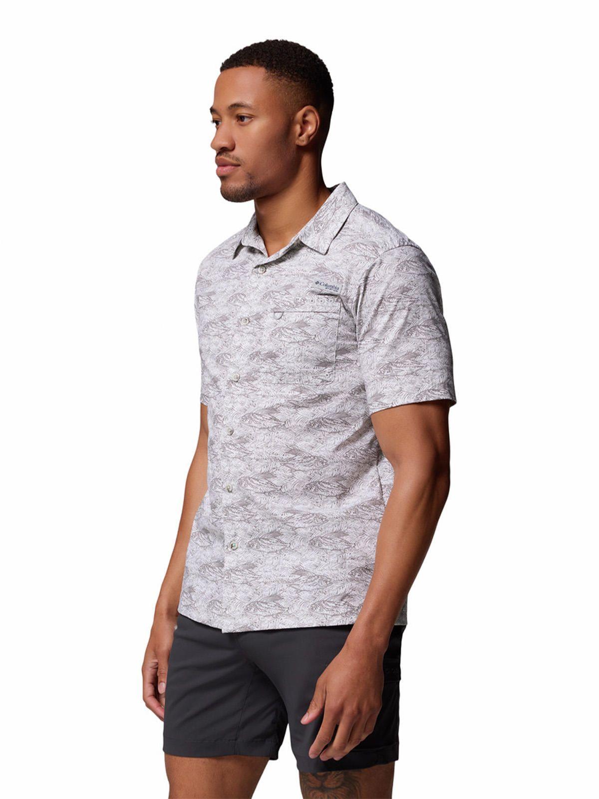 Camisa Manga Corta Hombre Wild Cast Camp Gris-1