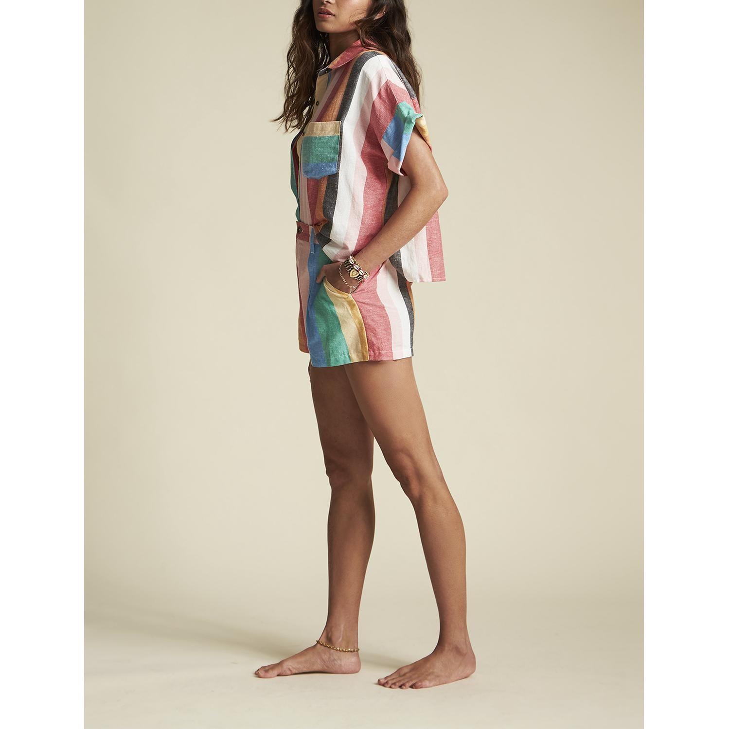 Blusa M/C  Santorini Dreams Multicolor Mujer-0