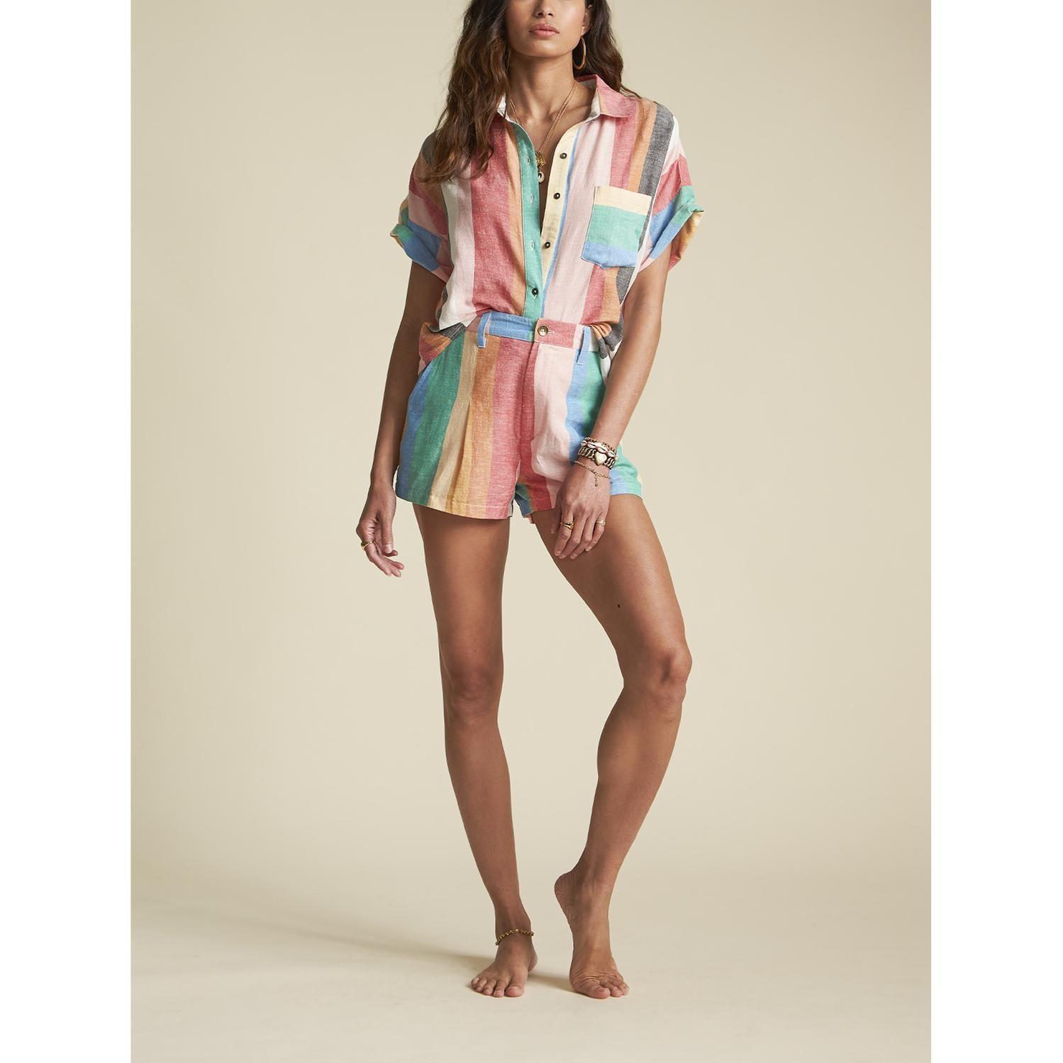 Blusa M/C  Santorini Dreams Multicolor Mujer-4