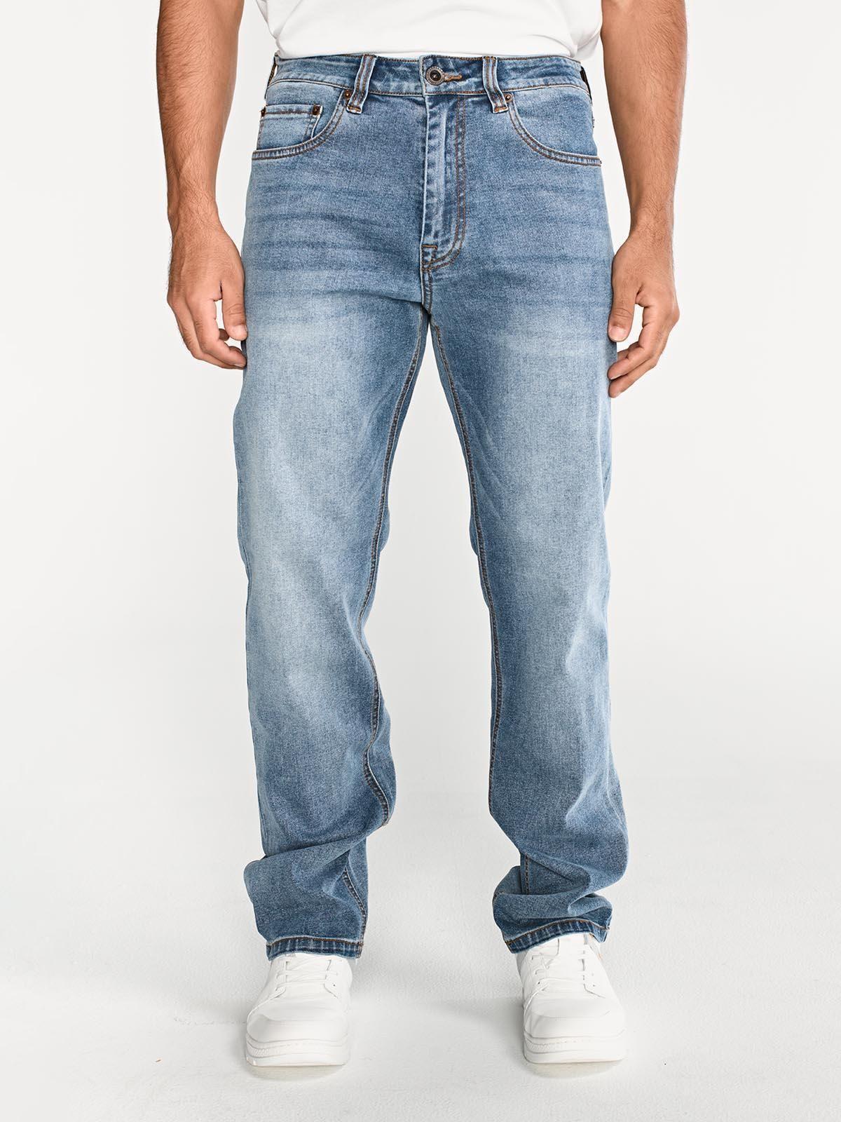Jeans Rectos Tribllend StretchHombre Azul Claro-8