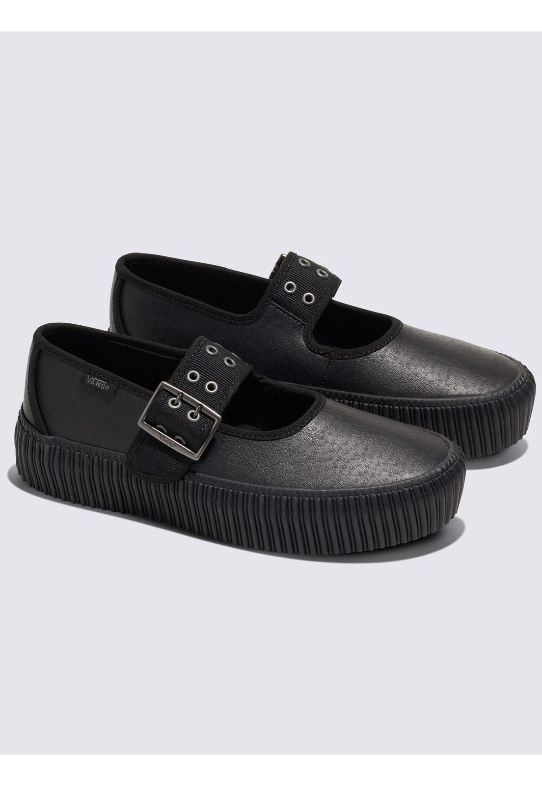 Zapatilla Urbana Mujer Mary Jane Creeper Negro-0