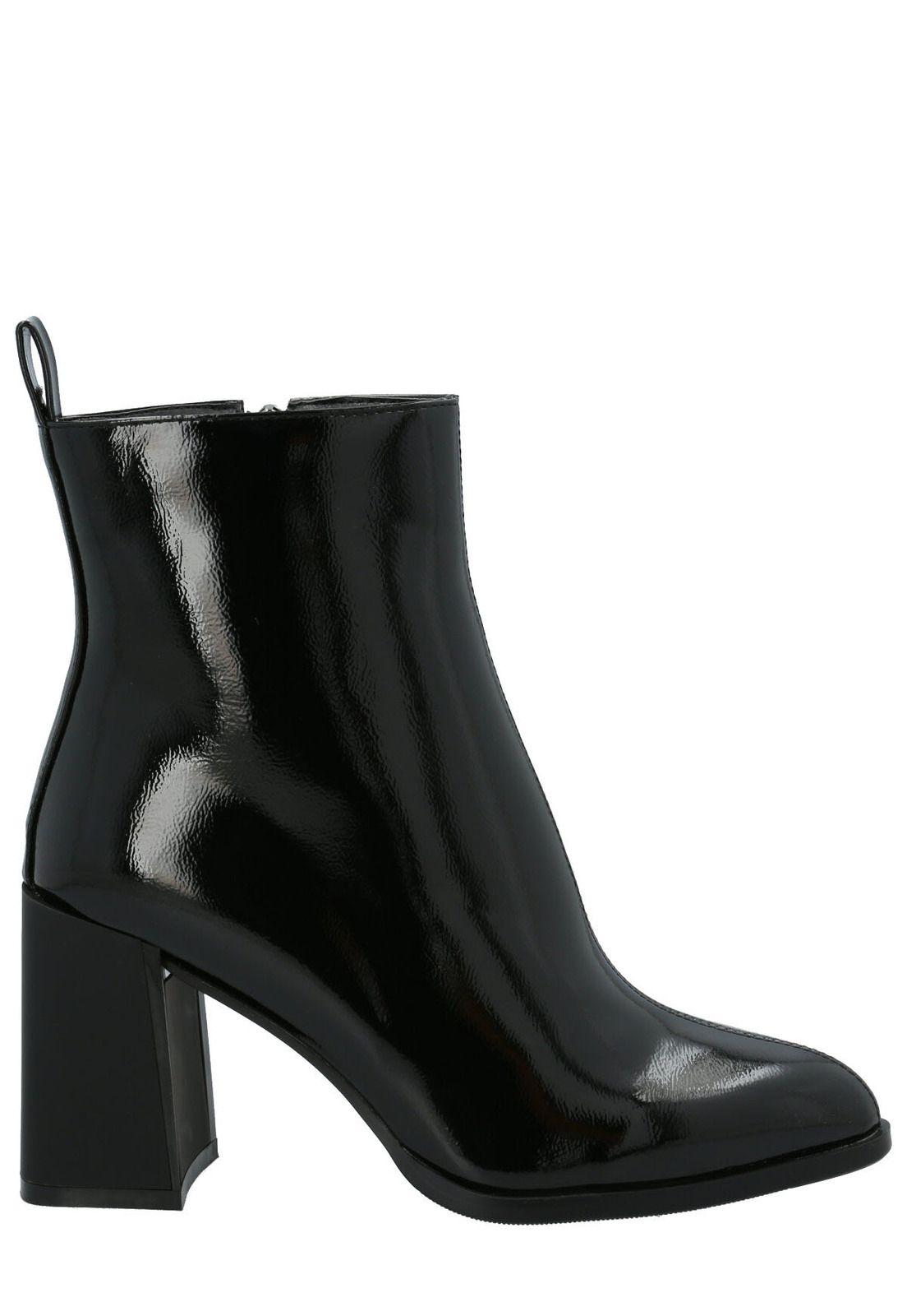 Botín Mujer Heel Negro-1