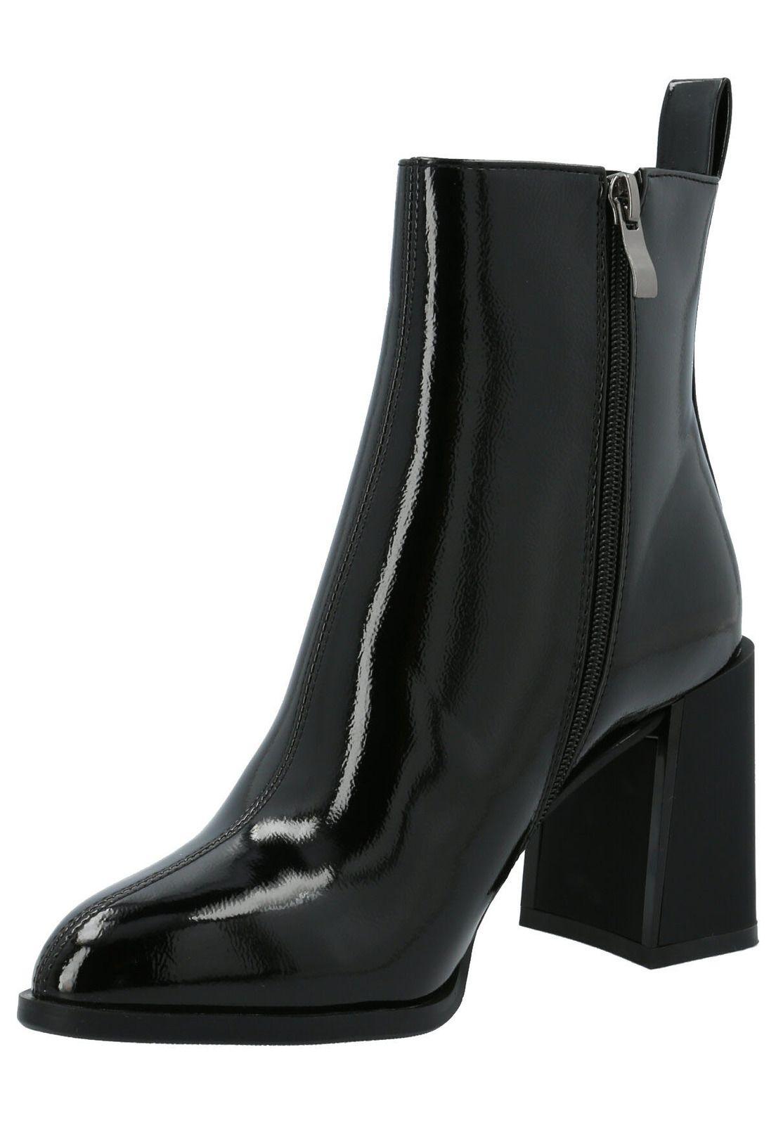 Botín Mujer Heel Negro-4
