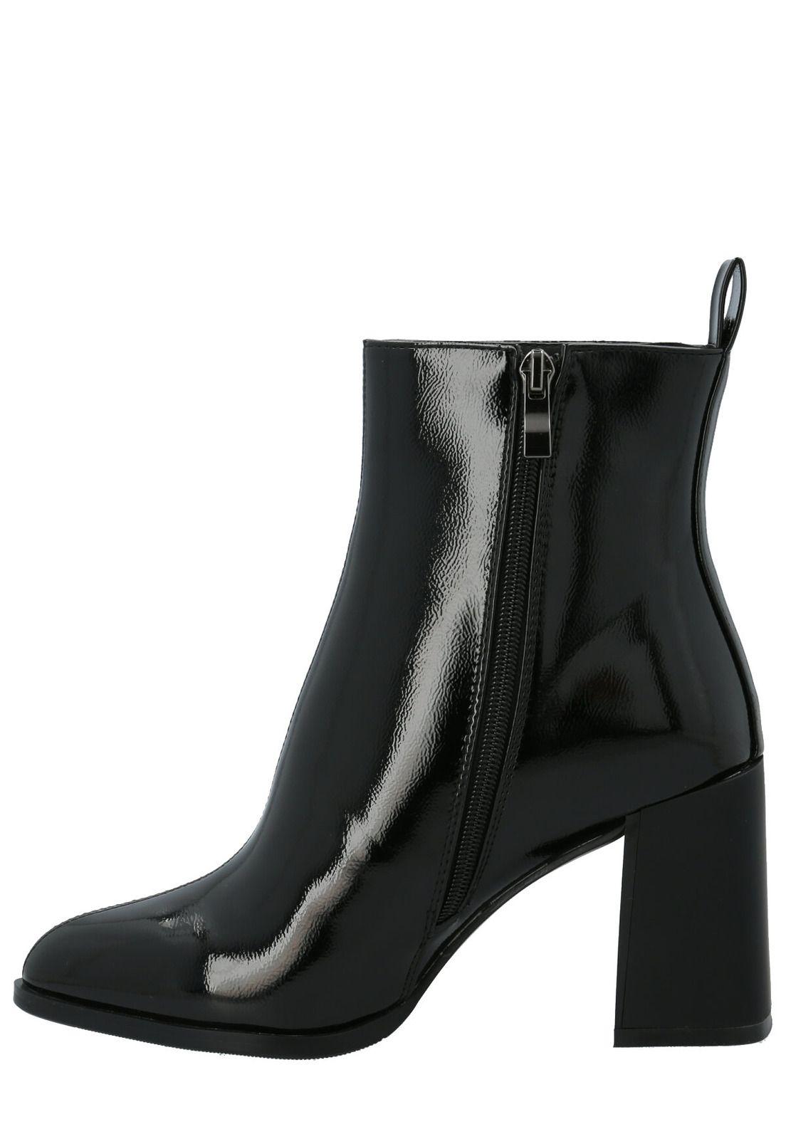 Botín Mujer Heel Negro-5