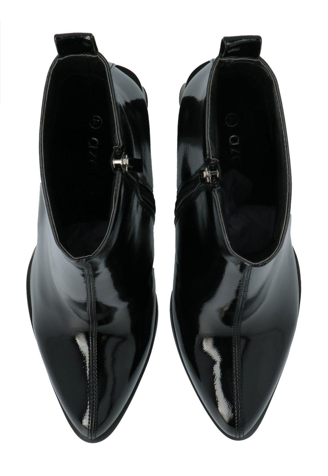 Botín Mujer Heel Negro-7