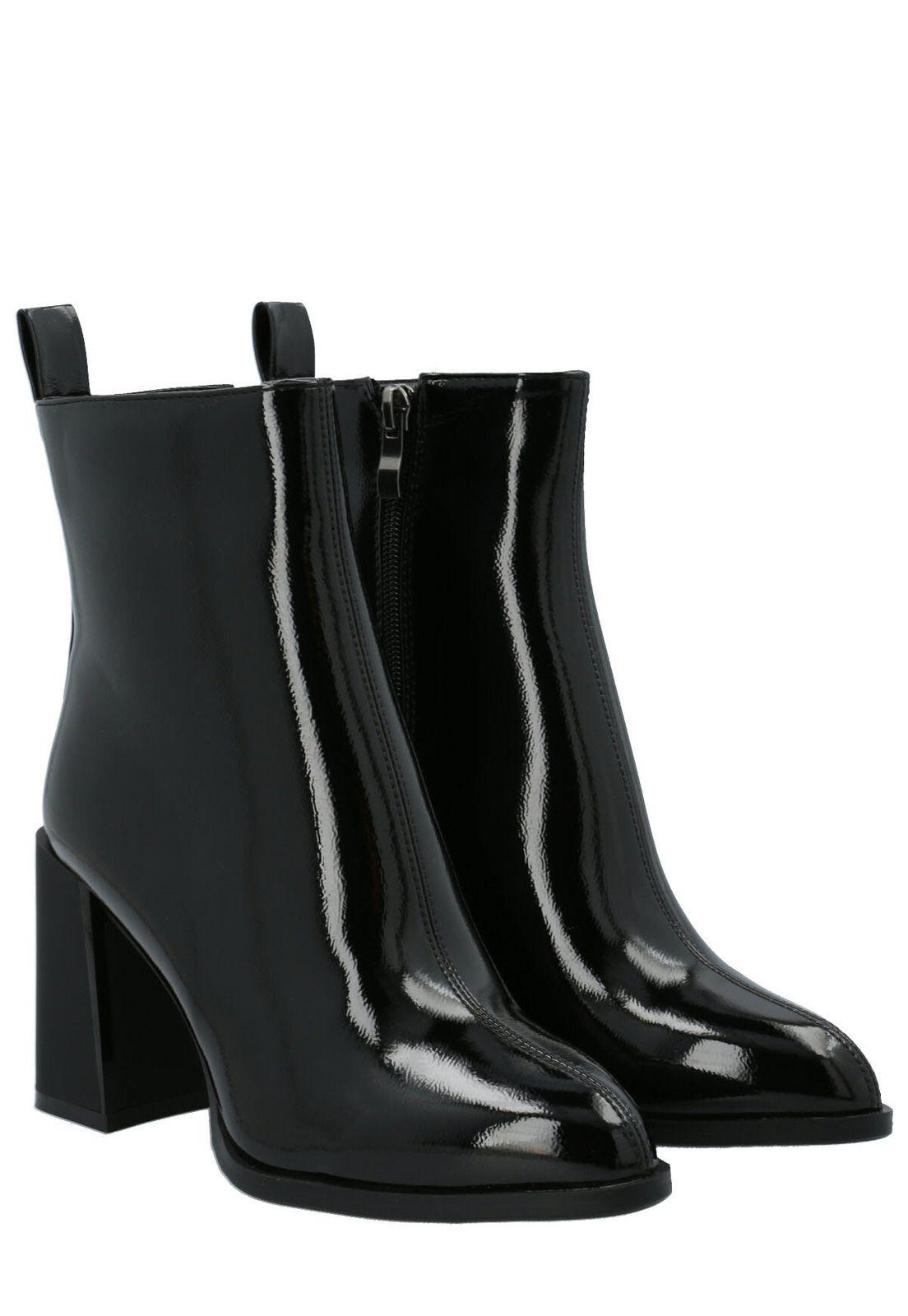 Botín Mujer Heel Negro-8