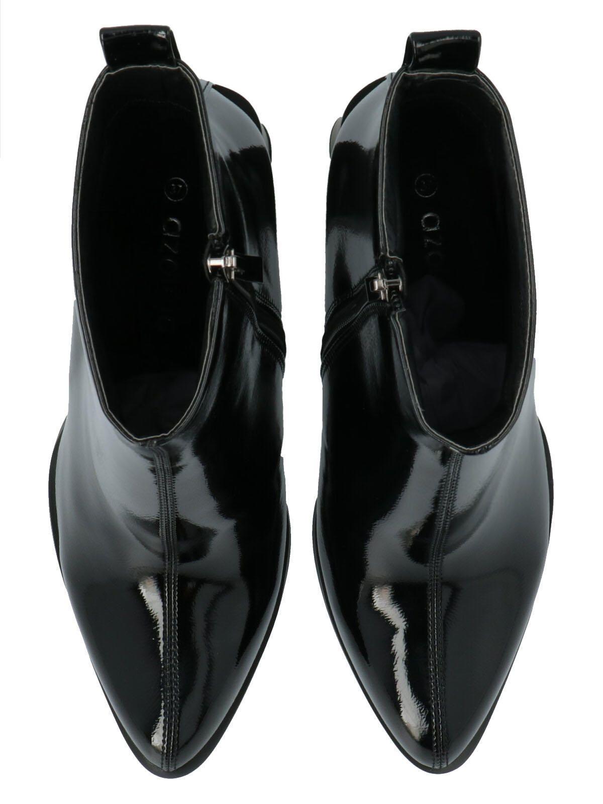 Botín Mujer Heel Negro-7