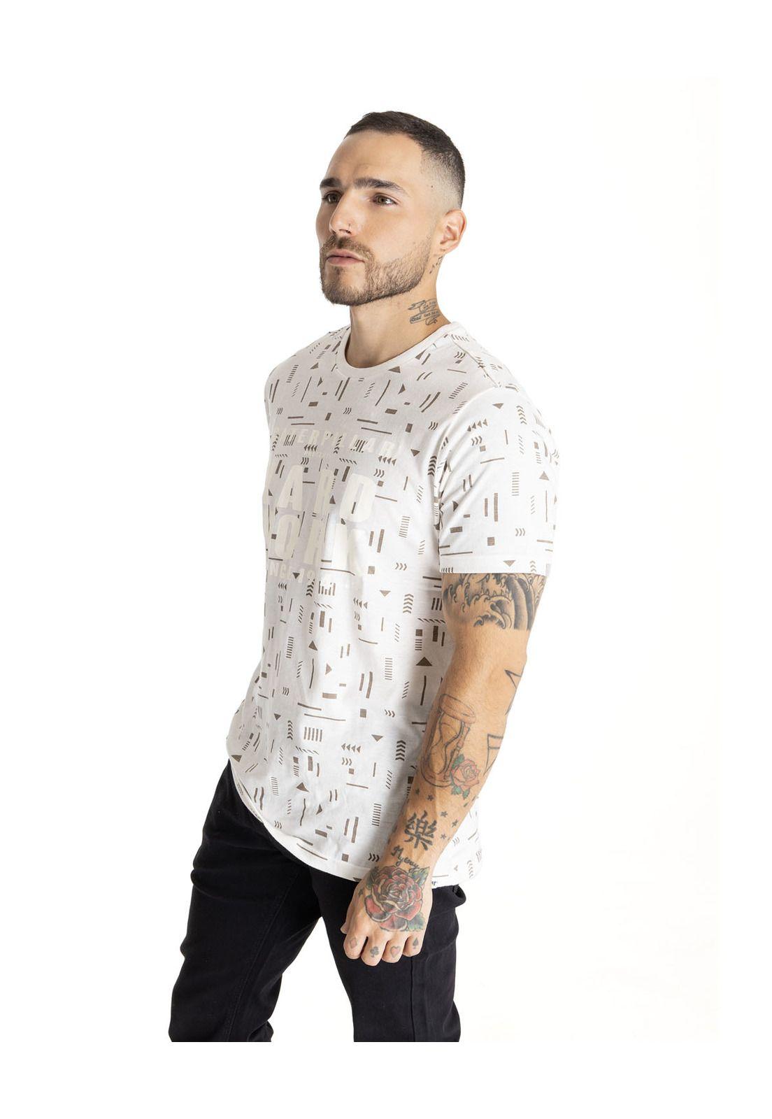 Polera Hombre Foundation Hard Work Crema-1