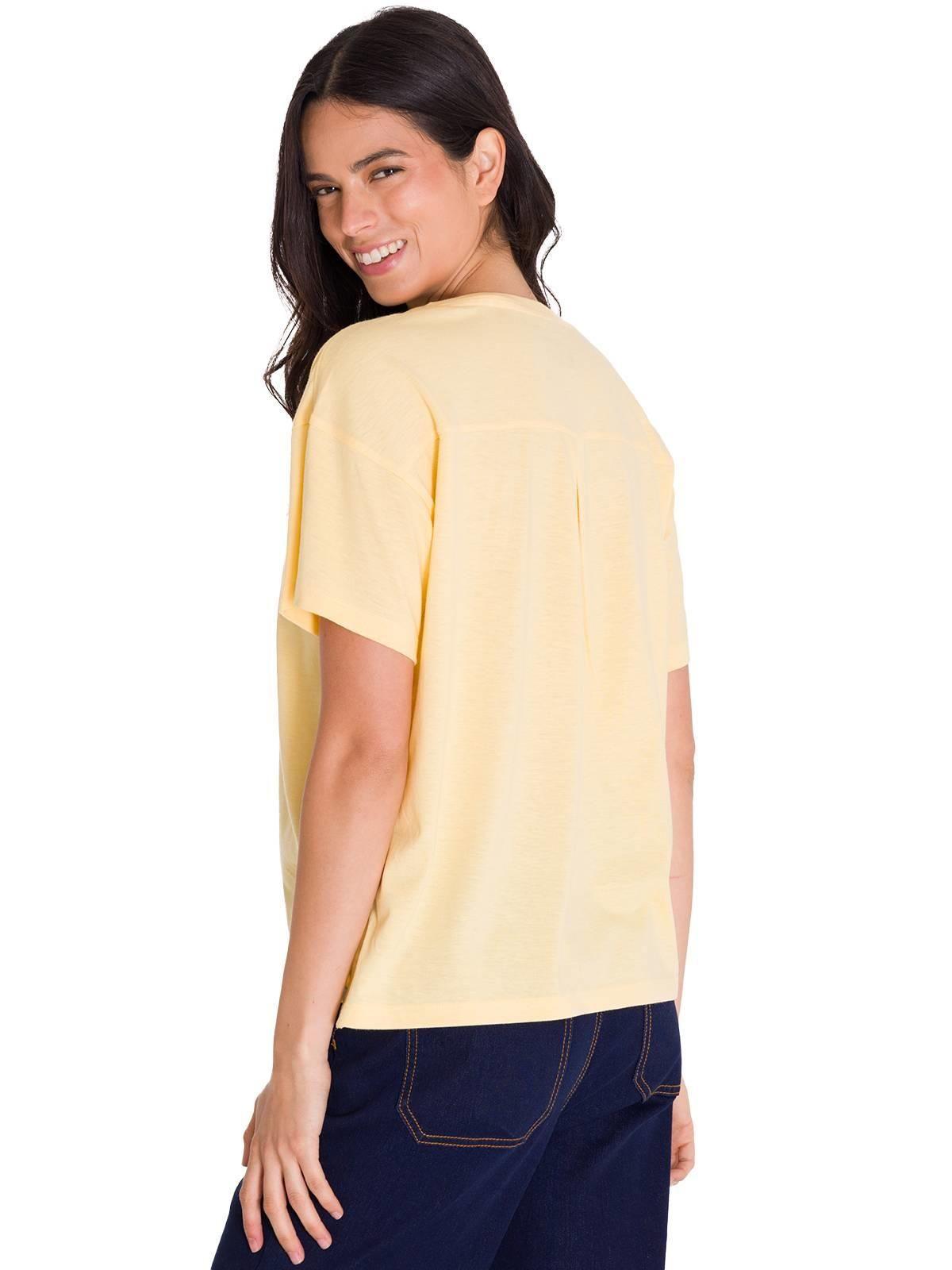 Polera Notch Neck Danny Graphic 1 Mujer Vainilla-3