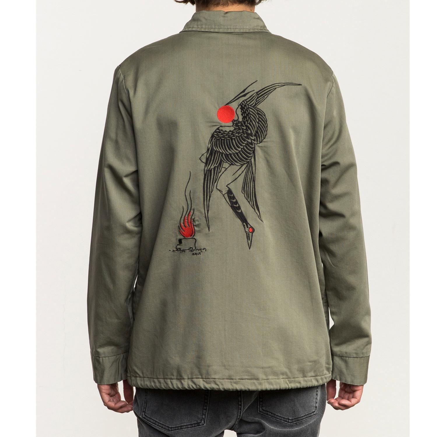 Chaqueta Hombre Matus Jacket Verde Rvca-3