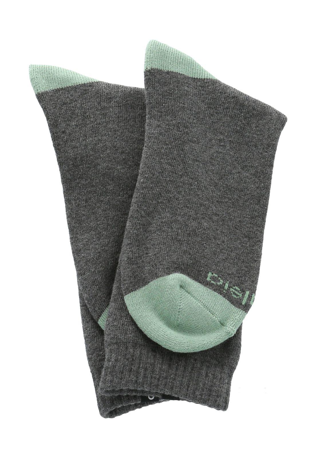 Calcetines  Heavy Plain Mujer Gris-2