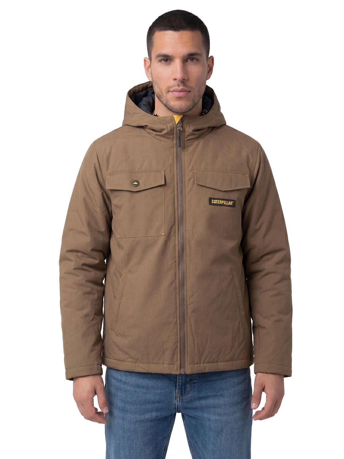 Chaqueta Heavyweight Insulated Hooded Work Café-0