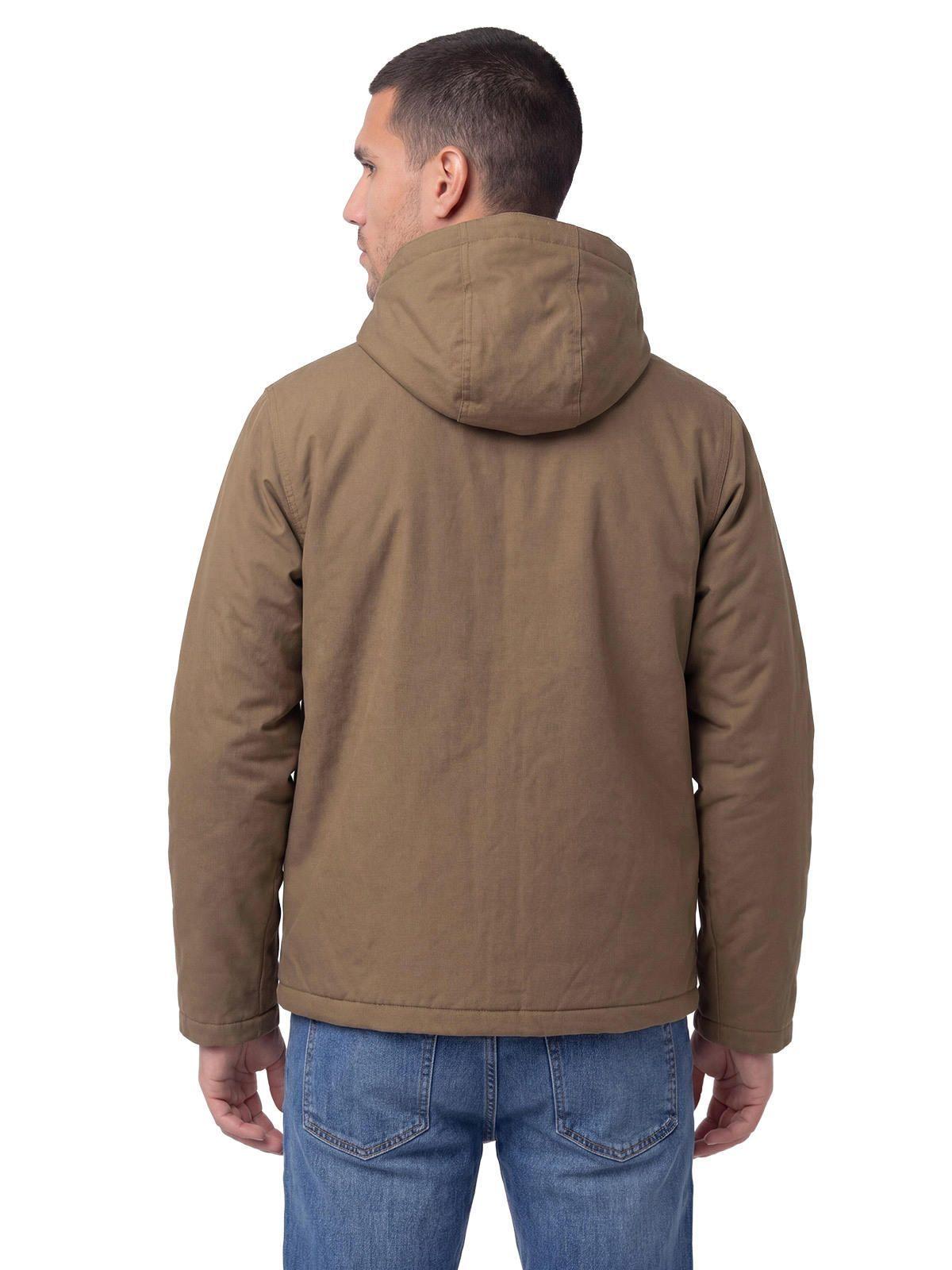 Chaqueta Heavyweight Insulated Hooded Work Café-1