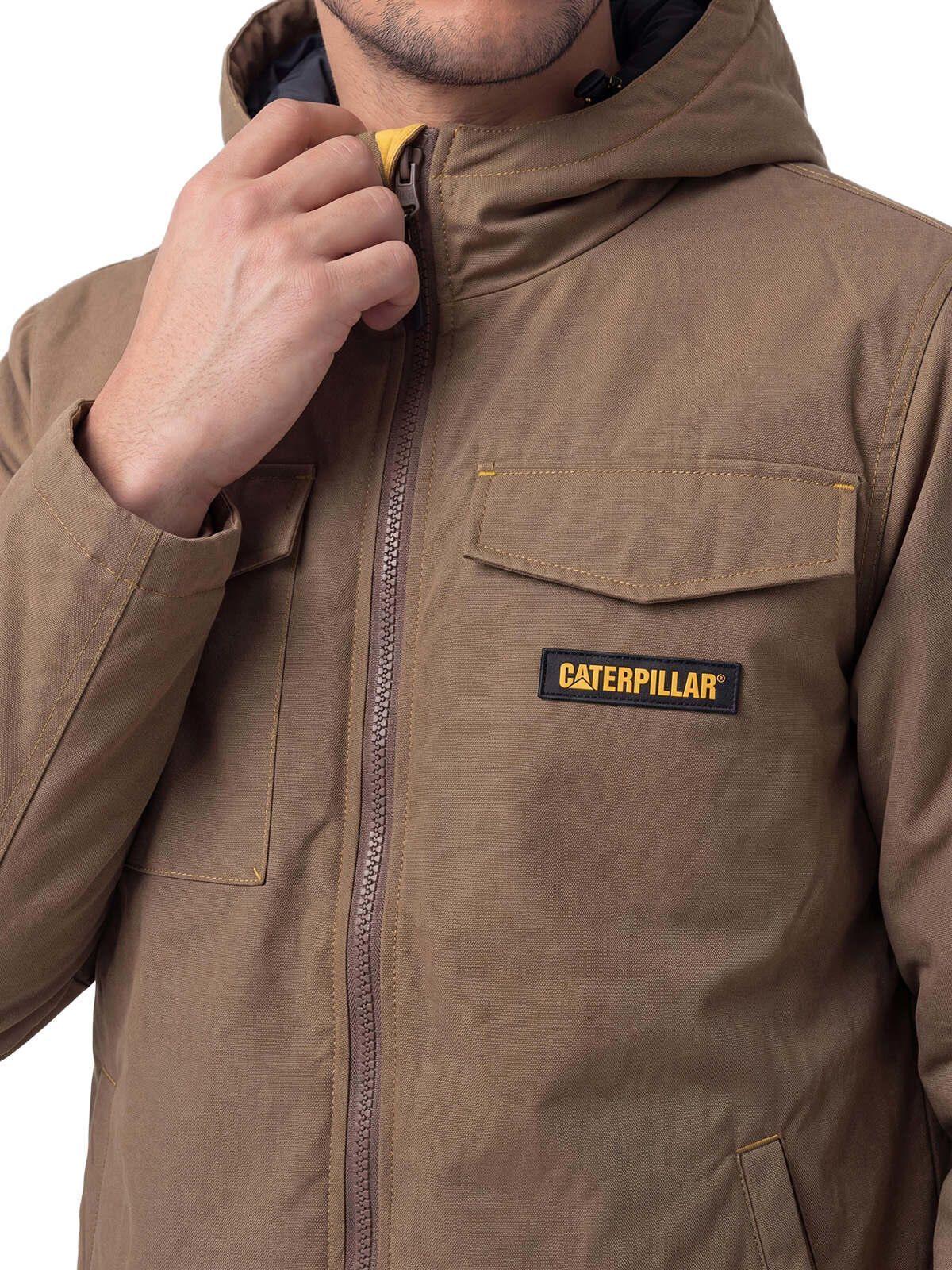 Chaqueta Heavyweight Insulated Hooded Work Café-4