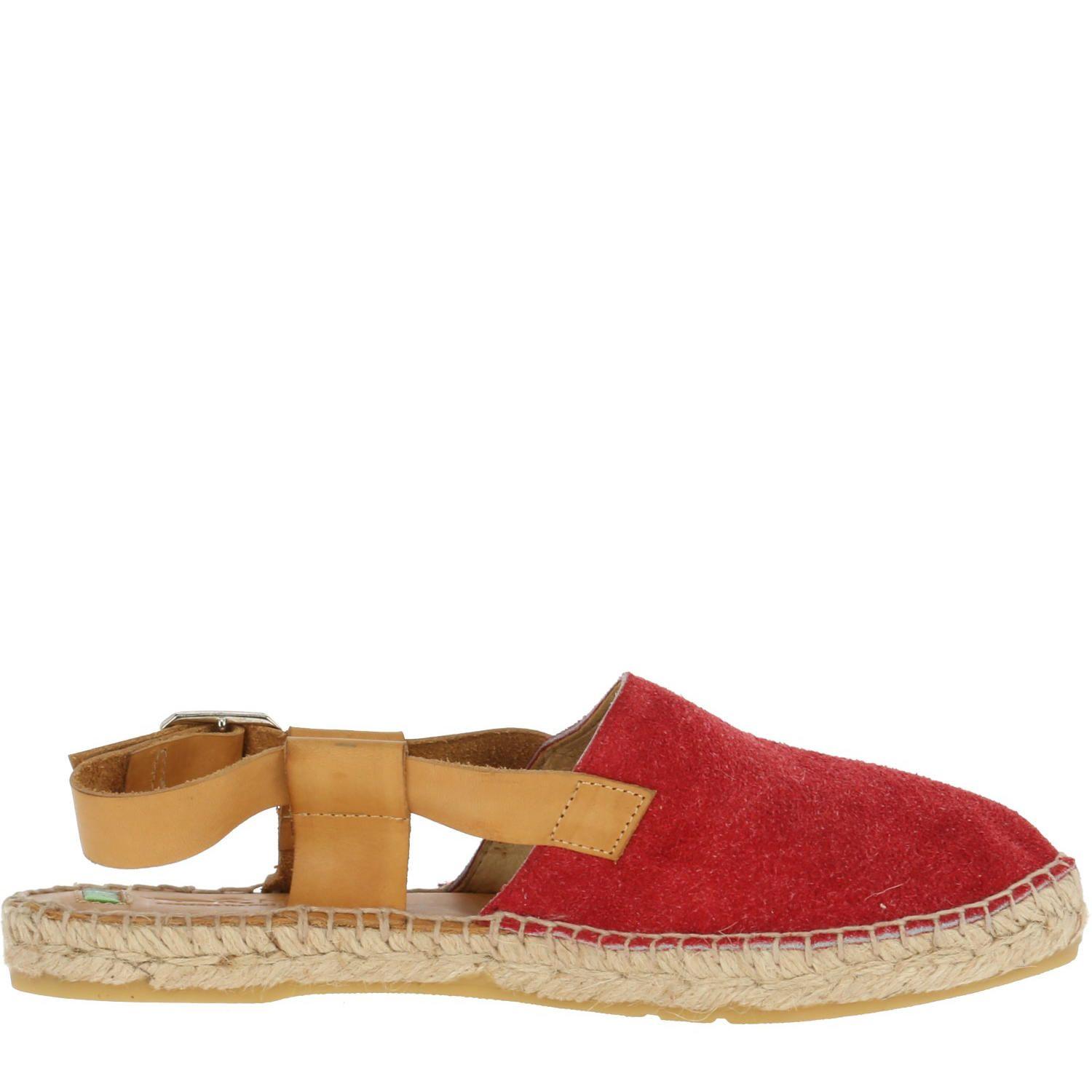 Alpargata Gamuza Mujer Cuenca Rojo-2