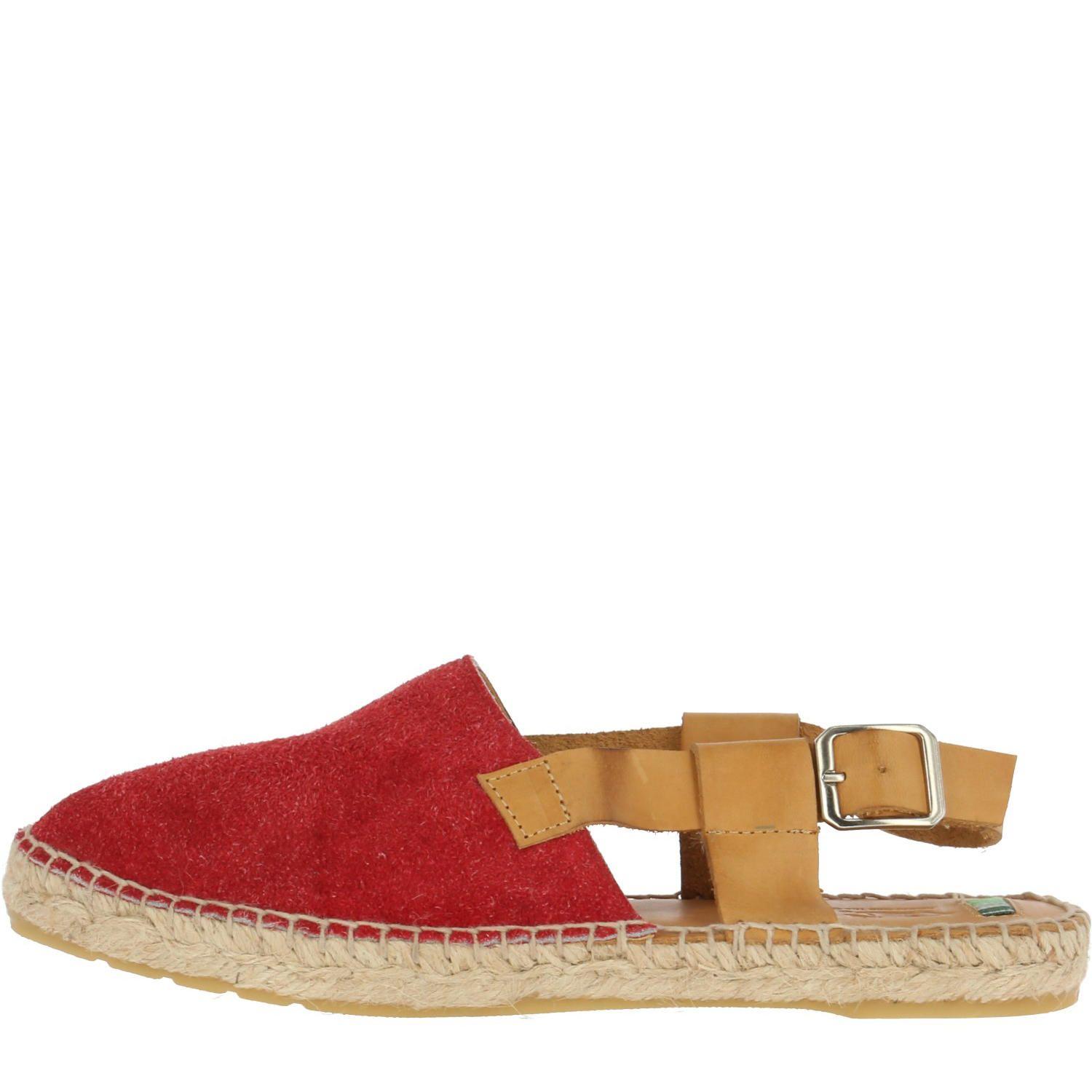 Alpargata Gamuza Mujer Cuenca Rojo-3
