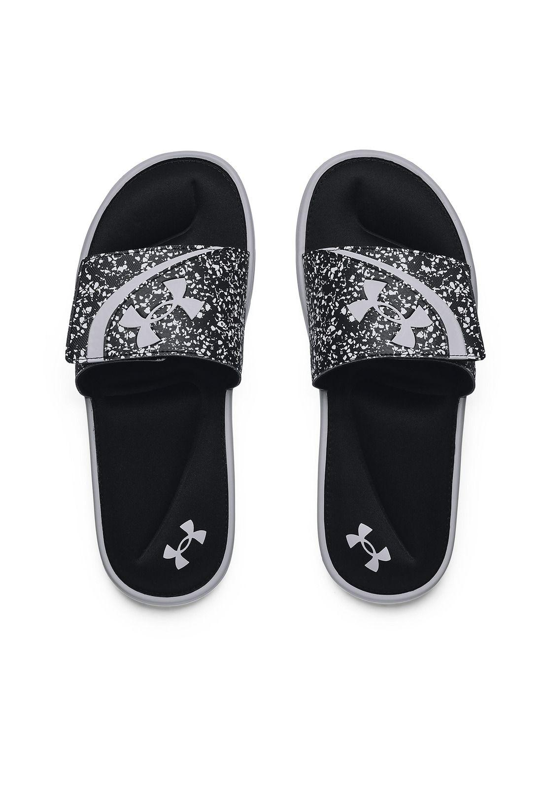 Sandalias UA Ignite VI Graphic Strap para hombre Negro-4