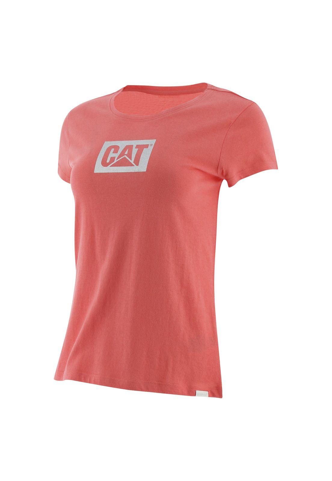 Polera M/C Mujer Metallic Branded Box Rosa-0