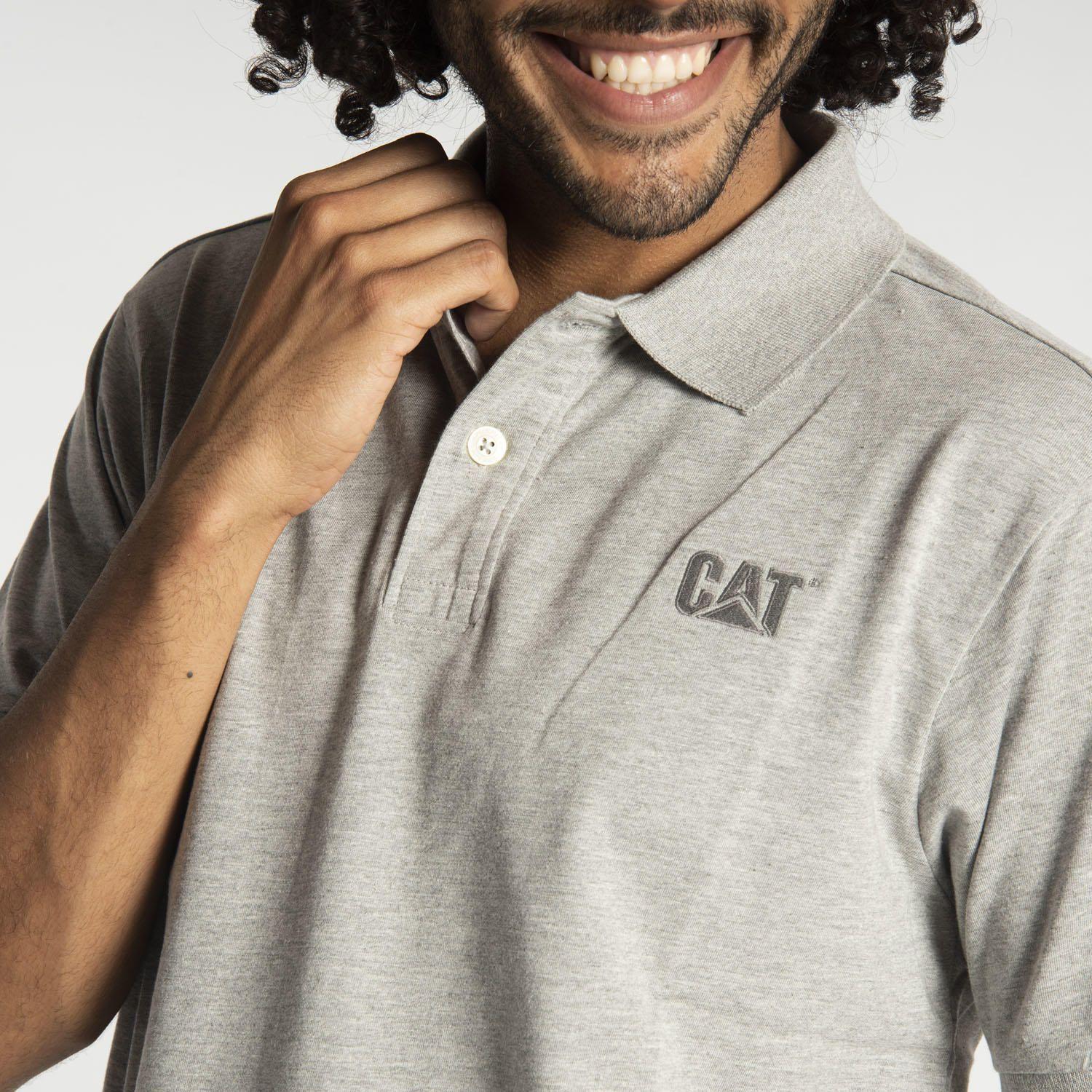 Polera Polo Hombre Fdtn Jersey Knit Pol Gris-3