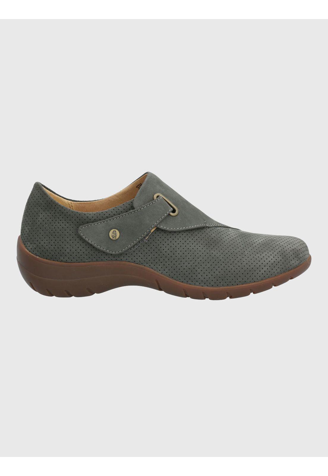 Zapato Mujer Cuero Albi Gris-1