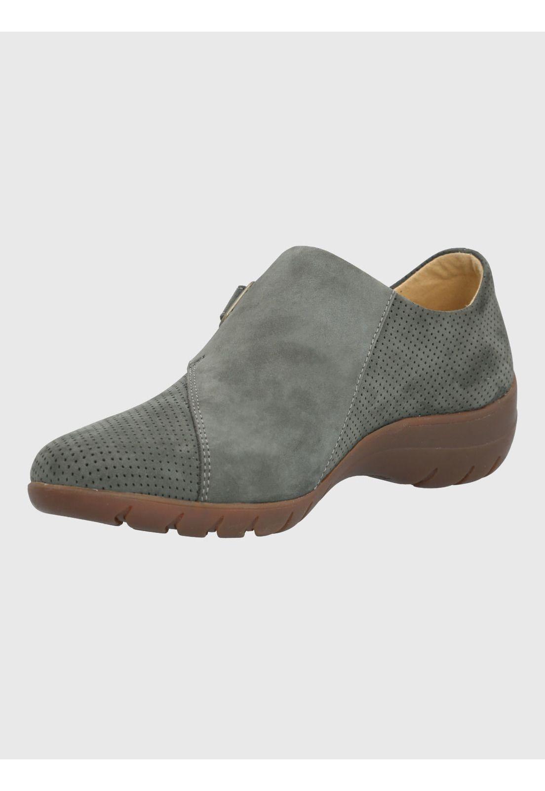 Zapato Mujer Cuero Albi Gris-4