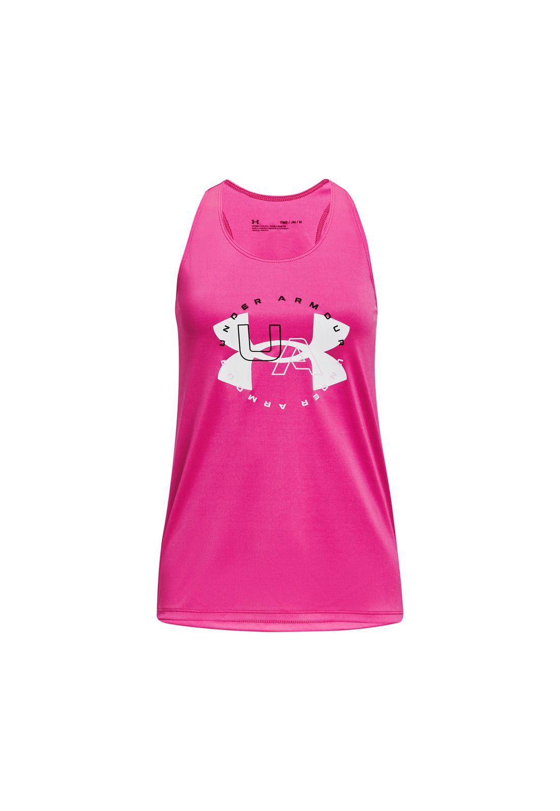 Polera S/M Training Tech™ Big Logo Fucsia Niña-0