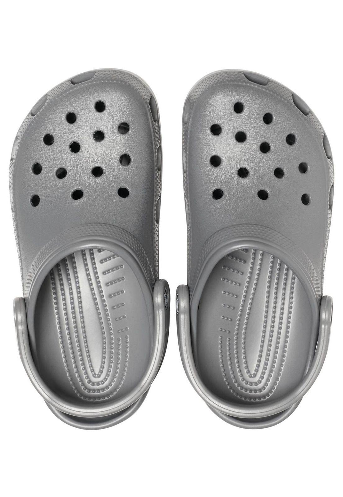 Zueco Crocs Hombre Classic Clog Gris-4