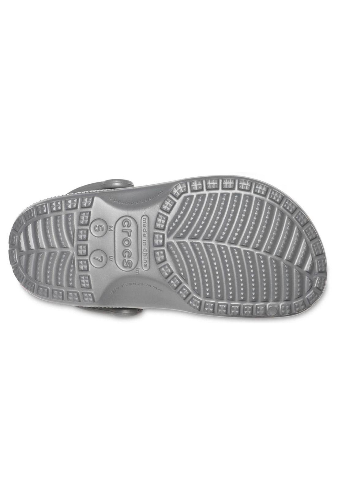 Zueco Crocs Hombre Classic Clog Gris-5