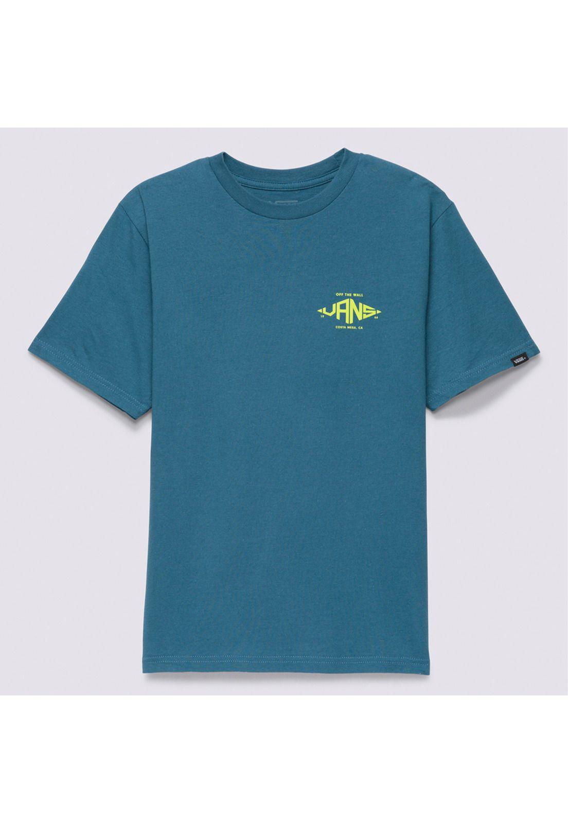 Polera Manga Corta Dimond V Ss Azul Niño-5