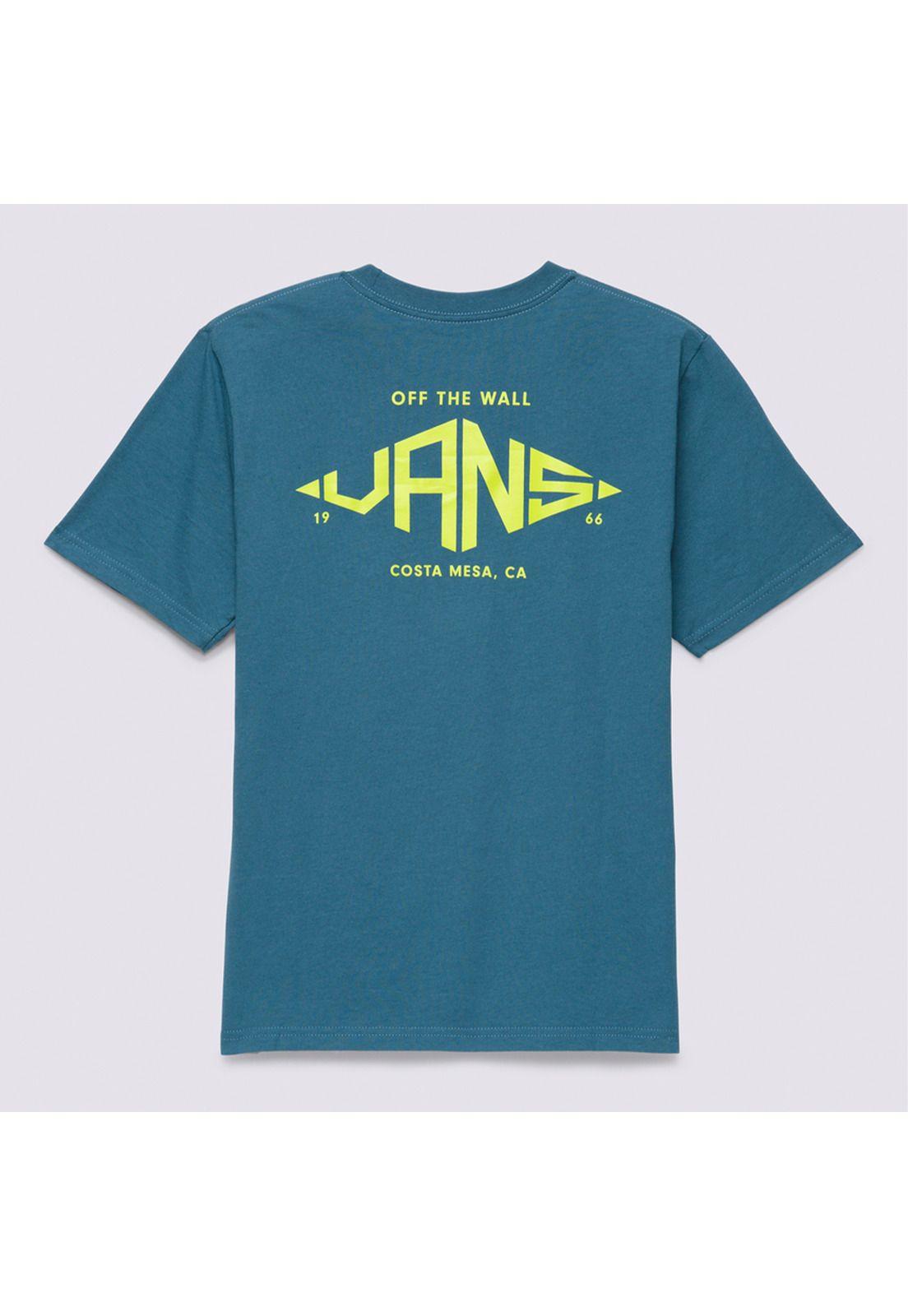 Polera Manga Corta Dimond V Ss Azul Niño-6