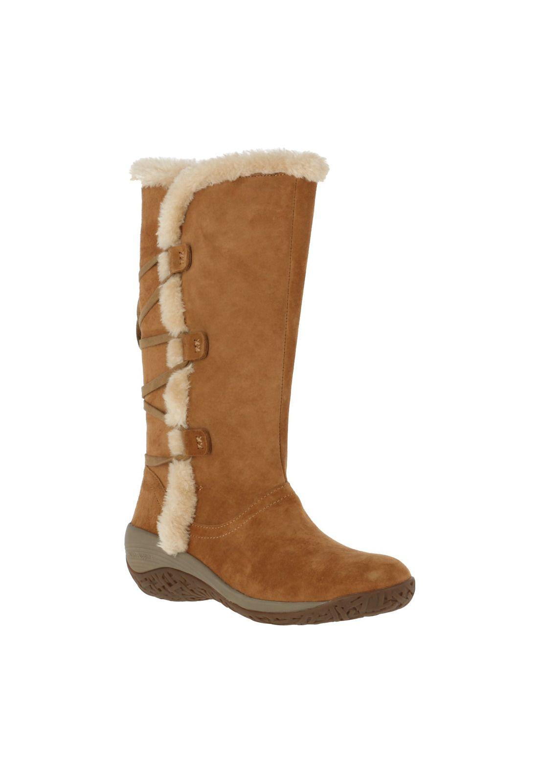 Bota Cuero Mujer Alove Café-0