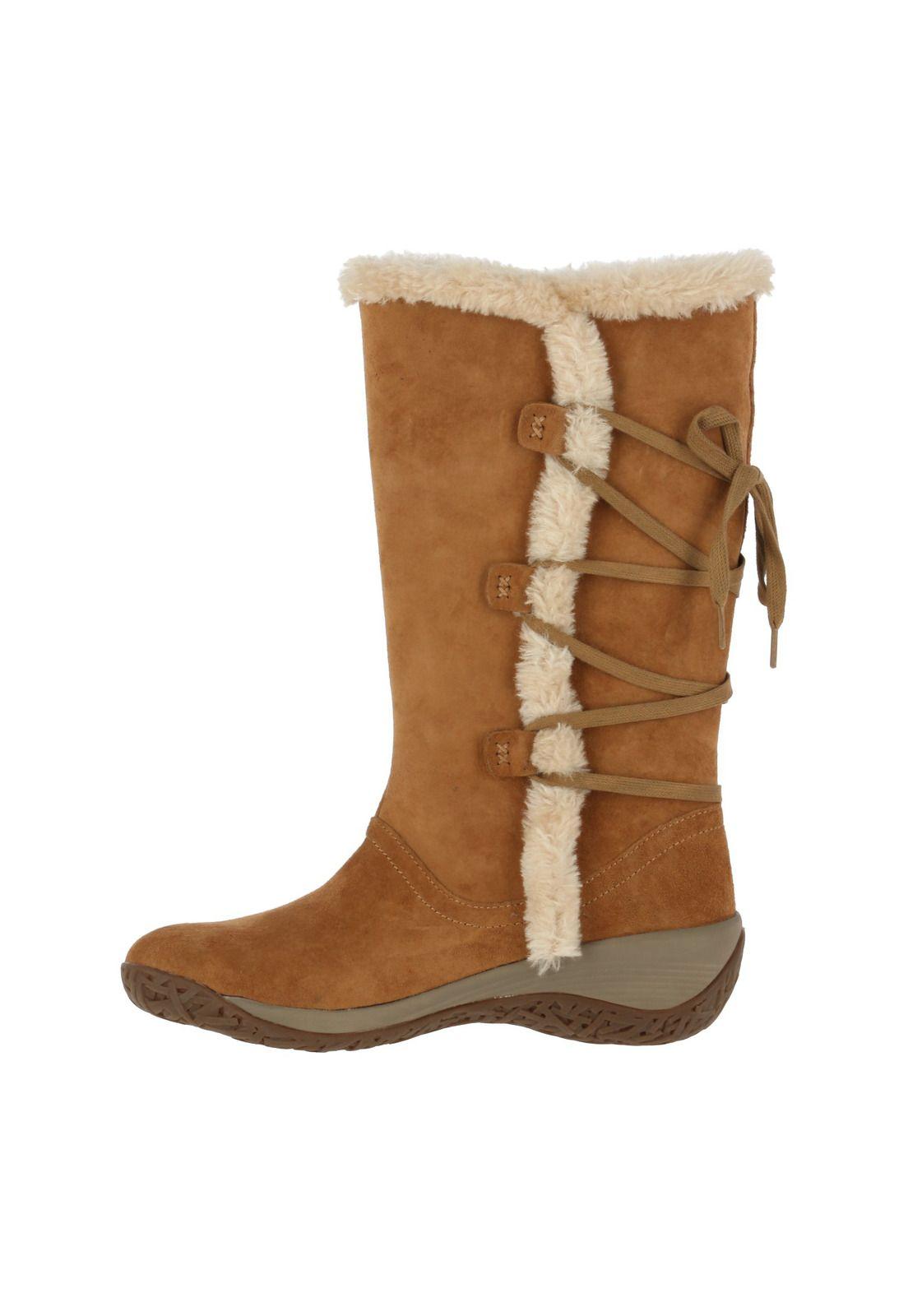 Bota Cuero Mujer Alove Café-3