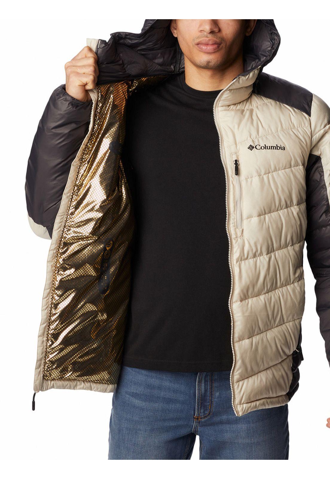 Chaqueta Hombre Labyrinth Loop Hooded Crema-4