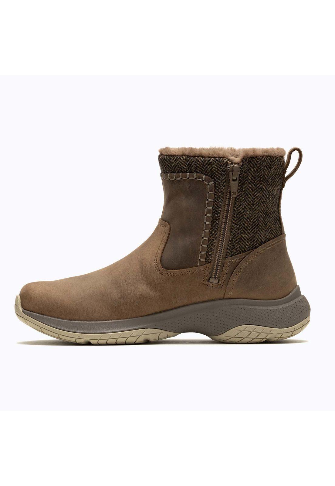 Botin Mujer Encore Ice 5 Zip Café-1
