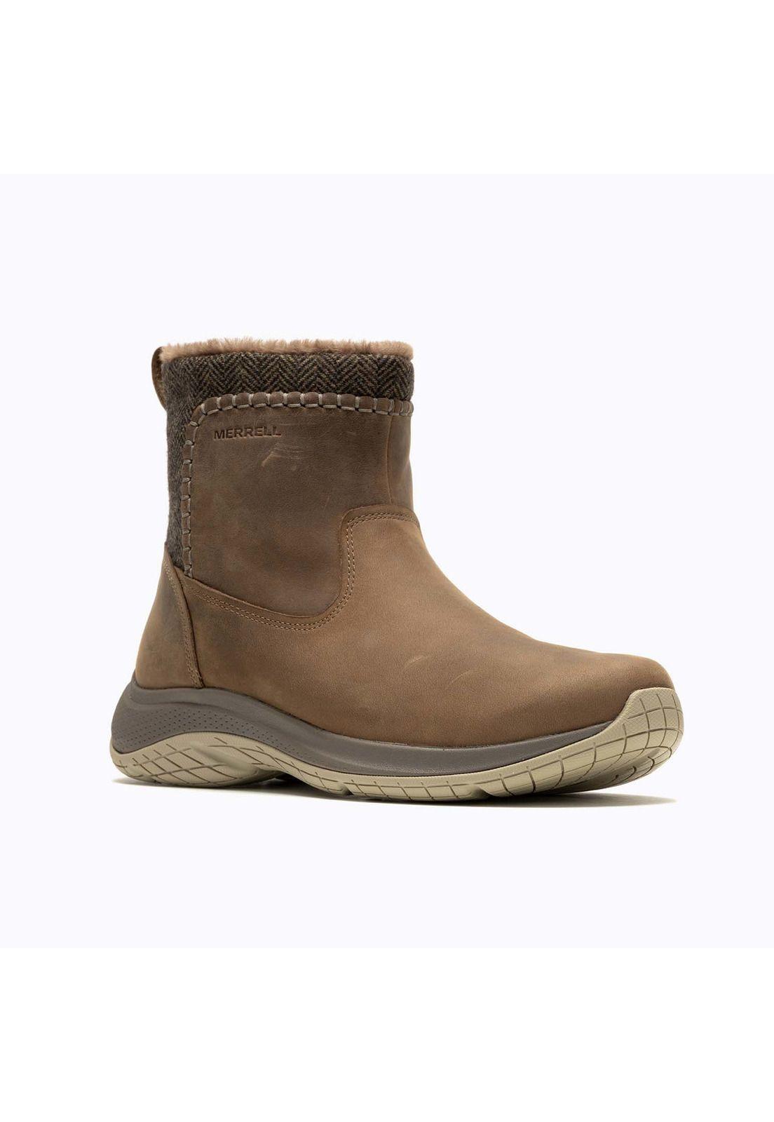 Botin Mujer Encore Ice 5 Zip Café-3