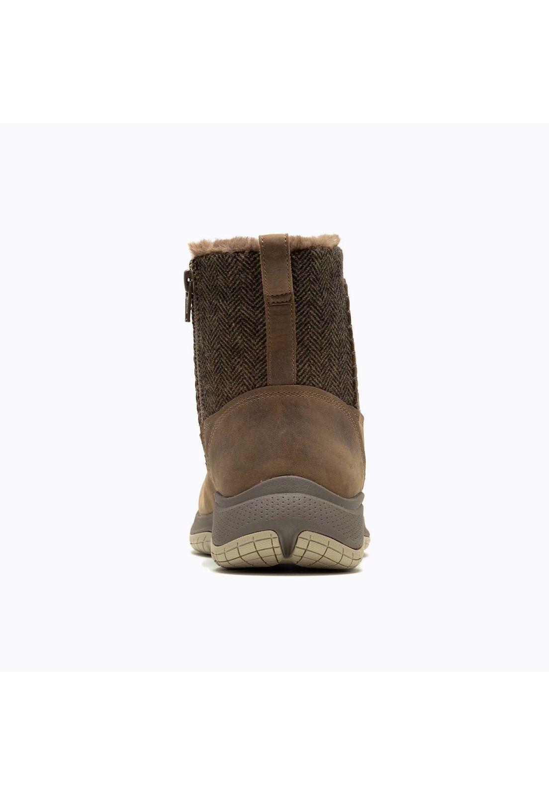 Botin Mujer Encore Ice 5 Zip Café-4